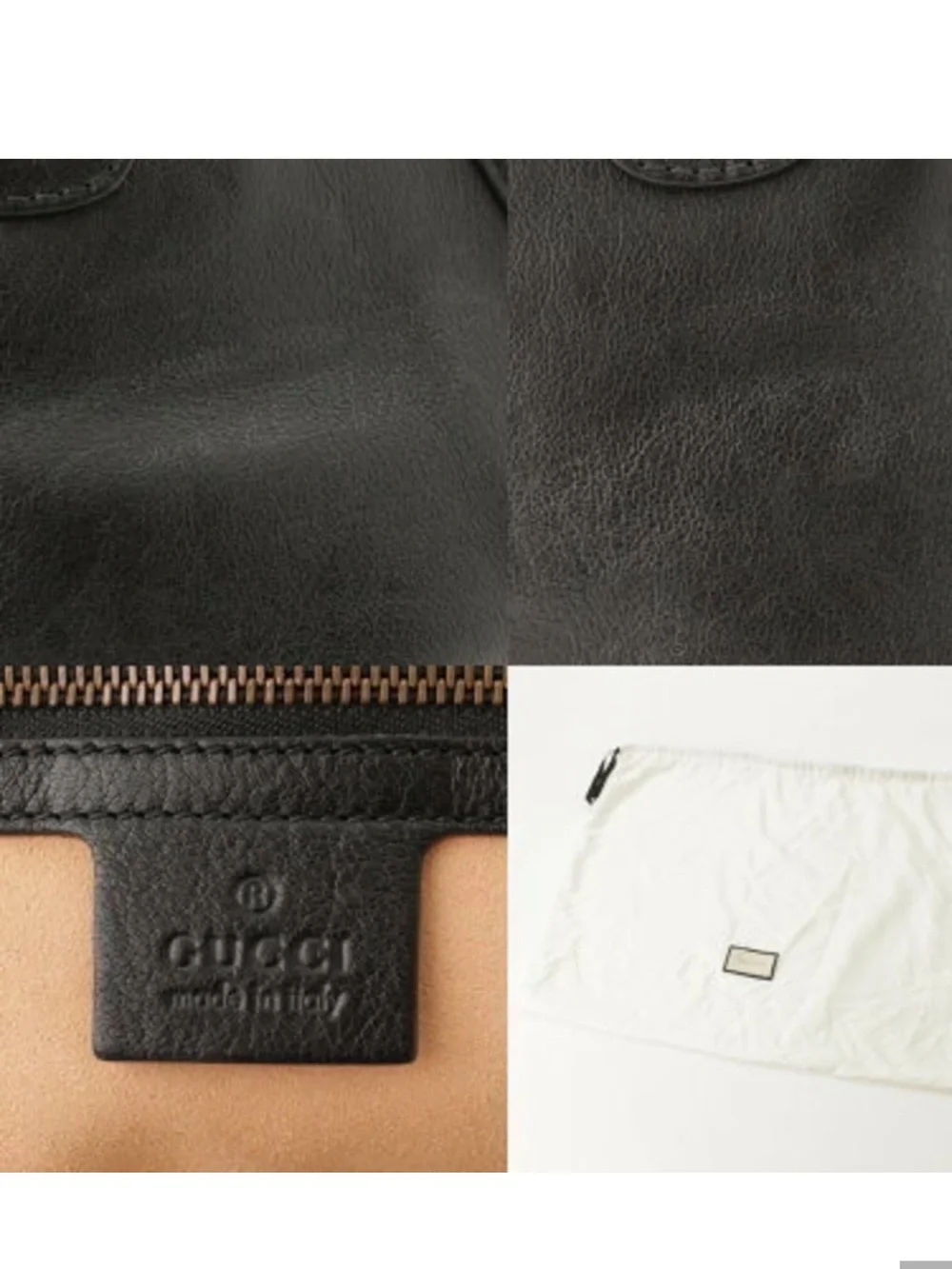 GUCCI Authentic Liber Tote Bag Black Excellent condition